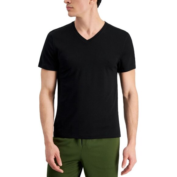 Ideology Mens Moisture-Wicking V-neck T-Shirt, Black, Size M, NWT - Picture 1 of 5